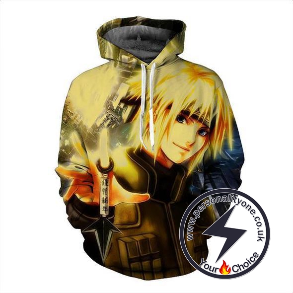 Naruto - Minato Flash 3D - Naruto Hoodies